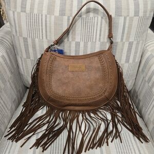 Wrangler Fringe Shoulder Handbag